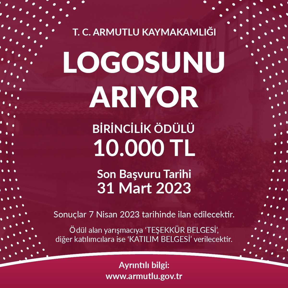 Armutlu Kaymakamlığı Logo Yarışma Duyurusu
